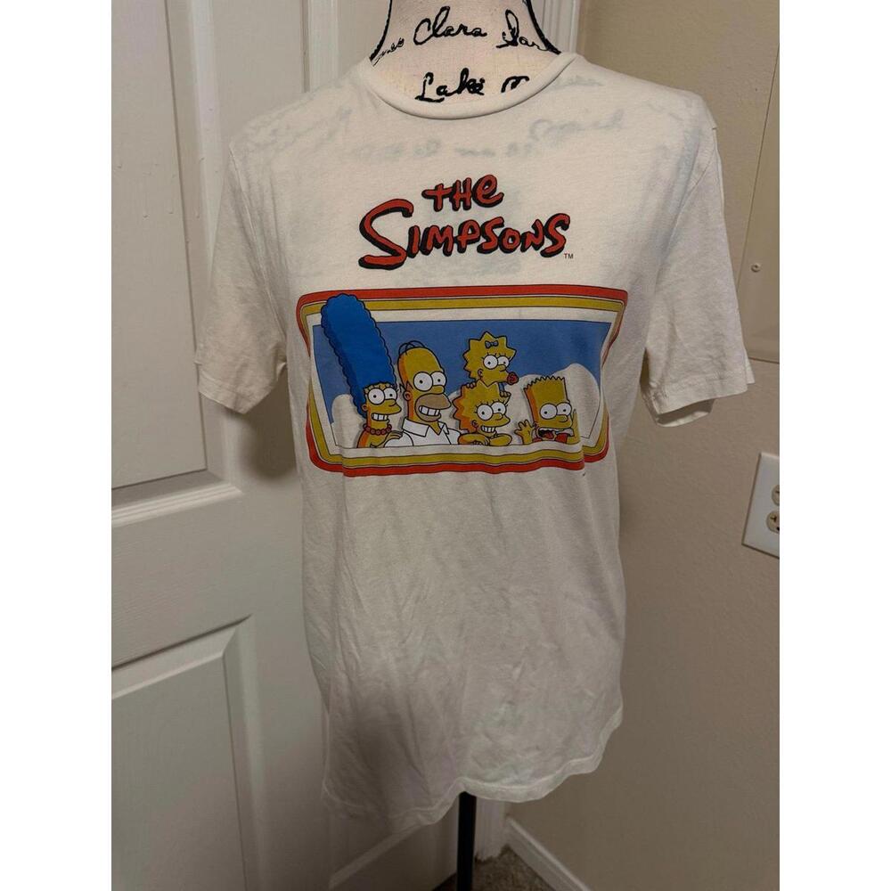 The Simpsons Graphic Tee Unisex Size Medium Vintage Style 20th TV T-Shirt